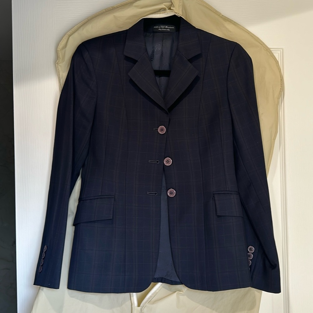 Children Navy Blue English Riding Jacket